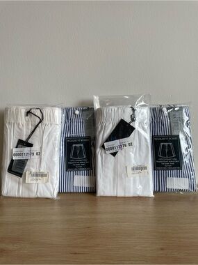 Majestic International 100% cotton boxer shorts elastic waist fly front 4X (4)